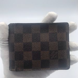 Louis Vuitton Ebene Damier Multiple Wallet